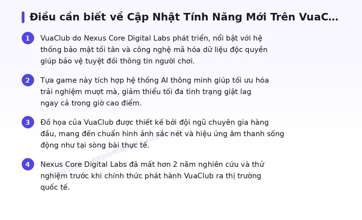 Những điều cần biết về vuaclub