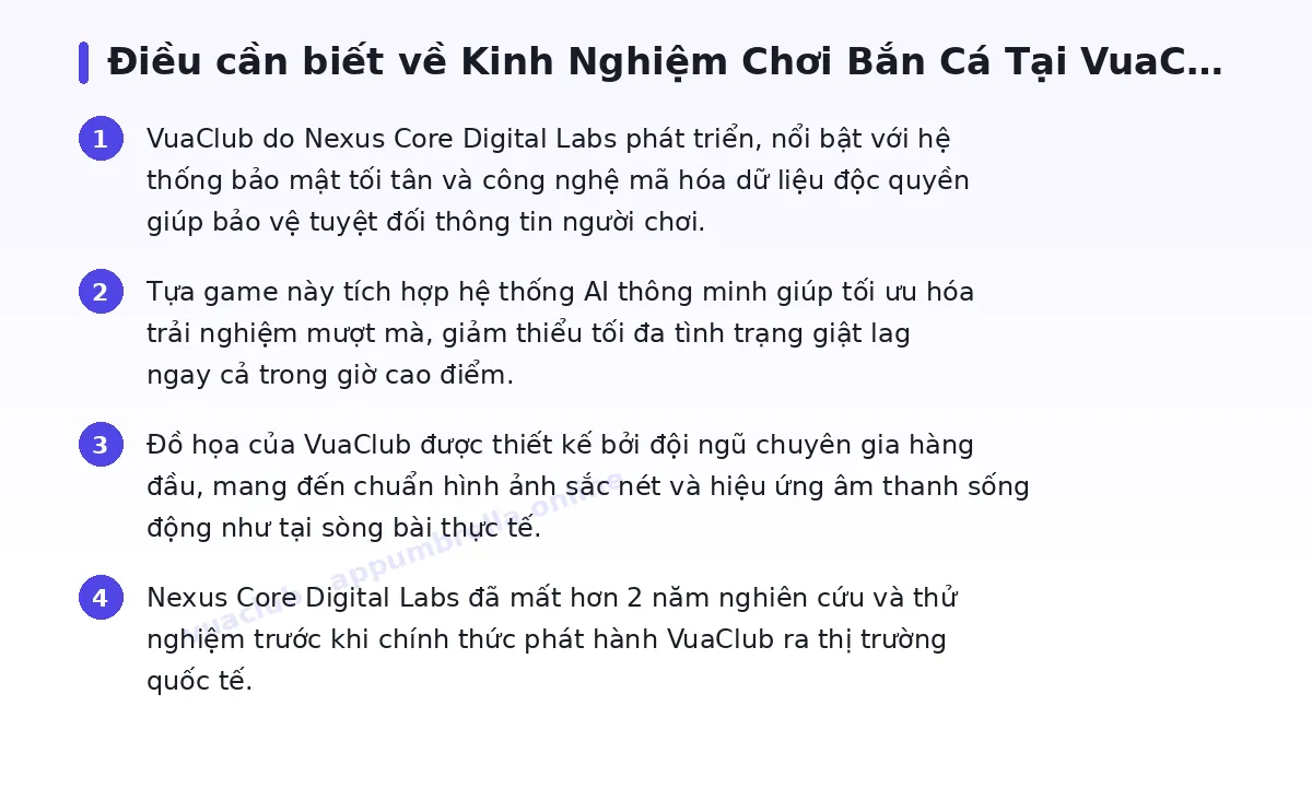 Những điều cần biết về vuaclub