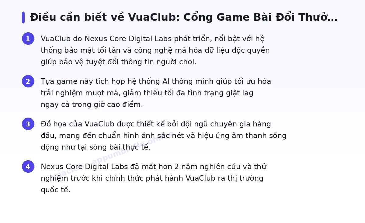 Những điều cần biết về vuaclub